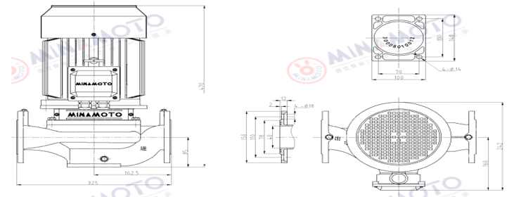 Размер 1 для товара MINAMOTO Центробежный насос GDF(2) 40-30